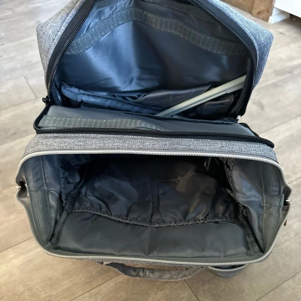 Boutique Large Diaper Bag, Backpack, Bassinet, Tech Charging Station all in one